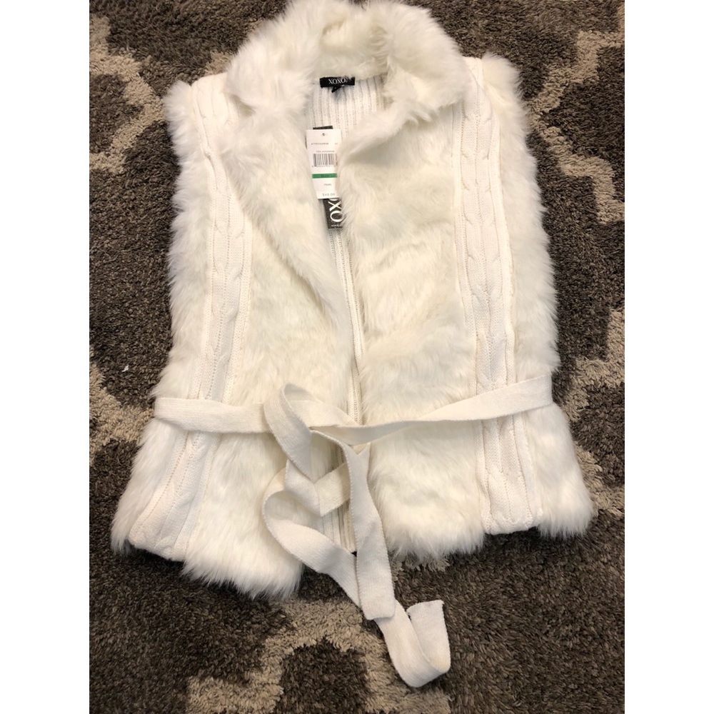 Faux Fur Vest- Large